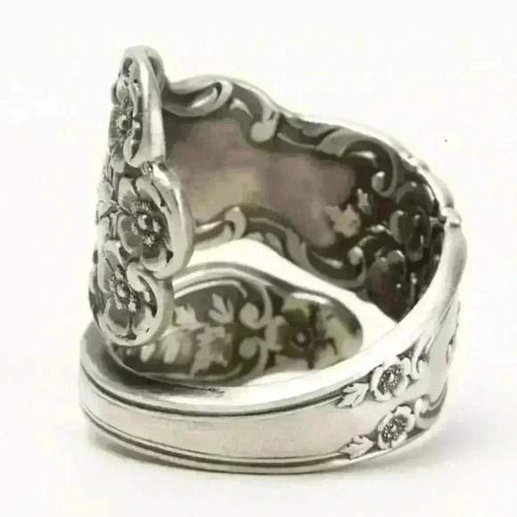 🔥925 Silver Creative Plum Flower Shaped Ring, GPMB1565 - Picture 4 of 5